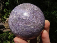 Polished Purple Lepidolite Spheres  x 4 From Zimbabwe - TopRock