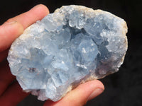 Natural Blue Celestite Crystal Specimens  x 4 From Sakoany, Madagascar - Toprock Gemstones and Minerals 