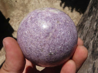 Polished Purple Lepidolite Spheres  x 4 From Zimbabwe - TopRock