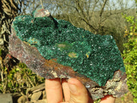 Natural Stunning Crystalline Malachite Specimens  x 2 From Congo