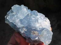 Natural Blue Celestite Crystal Specimens  x 4 From Sakoany, Madagascar - Toprock Gemstones and Minerals 