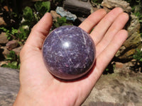 Polished Purple Lepidolite Spheres  x 4 From Zimbabwe - TopRock