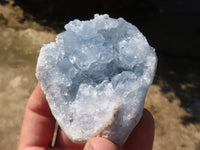 Natural Blue Celestite Crystal Specimens  x 4 From Sakoany, Madagascar - Toprock Gemstones and Minerals 