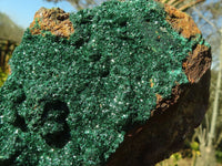 Natural Stunning Crystalline Malachite Specimens  x 2 From Congo