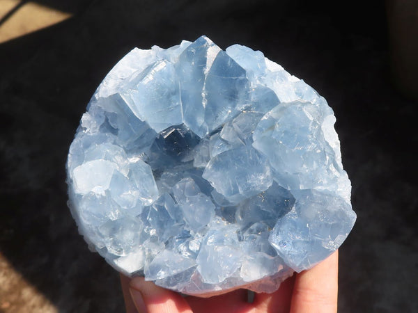 Natural Blue Celestite Crystal Specimens  x 2 From Sakoany, Madagascar - Toprock Gemstones and Minerals 