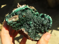 Natural Rare Ball Malachite On Drusy Quartz & Dolomite Specimens  x 2 From Kambove, Congo