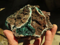 Natural Rare Ball Malachite On Drusy Quartz & Dolomite Specimens  x 2 From Kambove, Congo