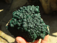 Natural Rare Ball Malachite On Drusy Quartz & Dolomite Specimens  x 2 From Kambove, Congo