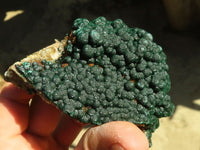 Natural Rare Ball Malachite On Drusy Quartz & Dolomite Specimens  x 2 From Kambove, Congo