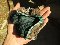 Natural Rare Ball Malachite On Drusy Quartz & Dolomite Specimens  x 2 From Kambove, Congo