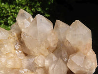 Natural Cascading White Phantom Smokey Quartz Clusters  x 4 From Luena, Congo - Toprock Gemstones and Minerals 