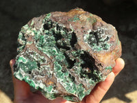 Natural Drusi Quartz Coated Malachite On Red Copper Dolomite  x 1 From Likasi, Congo - Toprock Gemstones and Minerals 