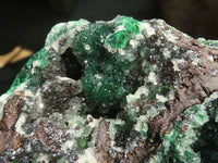 Natural Drusi Quartz Coated Malachite On Red Copper Dolomite  x 1 From Likasi, Congo - Toprock Gemstones and Minerals 