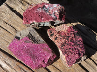 Natural Pink Salrose Cobaltion Dolomite Specimens  x 3 From Kakanda, Congo