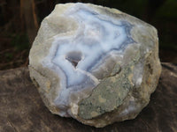 Polished One Side Polished Blue Lace Agate Geodes  x 6 From Malawi - TopRock