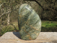 Polished Banded Green Fuchsite Quartz Standing Free Form x 1 From Andakatani, Madagascar - TopRock