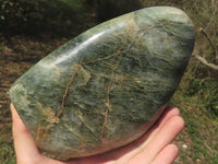 Polished Banded Green Fuchsite Quartz Standing Free Form x 1 From Andakatani, Madagascar - TopRock