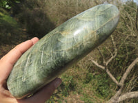 Polished Banded Green Fuchsite Quartz Standing Free Form x 1 From Andakatani, Madagascar - TopRock