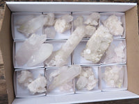 Natural Mixed Clear Quartz Crystal Specimens  x 25 From Zambia - Toprock Gemstones and Minerals 