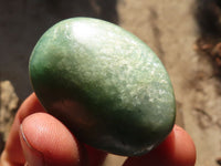 Polished  Blue Amazonite Palm Stones  x 20 From Madagascar