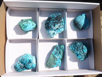 Natural Malacholla (Malachite & Chrysocolla) Specimens  x 6 From Kulukuluku, Congo - Toprock Gemstones and Minerals 