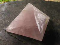 Polished Gemmy Pink Rose Quartz Pyramids  x 12 From Madagascar - TopRock