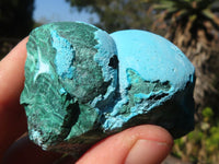 Natural Malacholla (Malachite & Chrysocolla) Specimens  x 6 From Kulukuluku, Congo - Toprock Gemstones and Minerals 