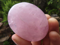 Polished Gemmy Pink Rose Quartz Palm Stones  x 12 From Madagascar - Toprock Gemstones and Minerals 