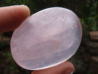 Polished Gemmy Pink Rose Quartz Palm Stones  x 12 From Madagascar - Toprock Gemstones and Minerals 