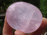 Polished Gemmy Pink Rose Quartz Palm Stones  x 12 From Madagascar - Toprock Gemstones and Minerals 