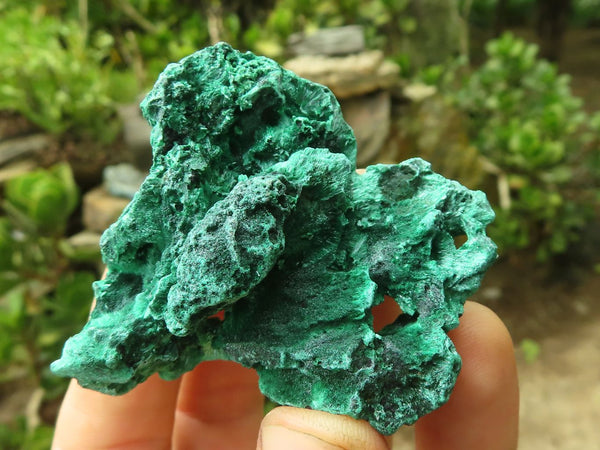 Natural Chatoyant Silky Malachite Specimens  x 12 From Kasompe, Congo - Toprock Gemstones and Minerals 