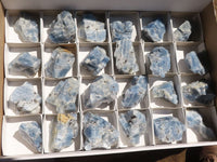 Natural New Sky Blue Calcite Specimens  x 24 From Spitzkop, Namibia