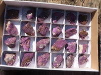 Natural Metallic Purpurite Cobbed Specimens  x 24 From Erongo, Namibia - Toprock Gemstones and Minerals 