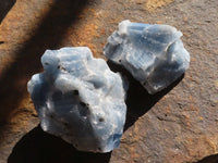 Natural New Sky Blue Calcite Specimens  x 24 From Spitzkop, Namibia