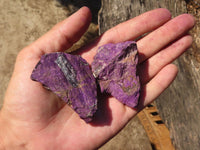 Natural Metallic Purpurite Cobbed Specimens  x 24 From Erongo, Namibia - Toprock Gemstones and Minerals 