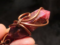 Polished Mixed Copper Wire Wrapped Jewellery Pendants x 6 From Southern Africa - Toprock Gemstones and Minerals 