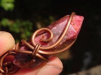 Polished Mixed Copper Wire Wrapped Jewellery Pendants x 6 From Southern Africa - Toprock Gemstones and Minerals 