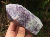 Polished Purple Lepidolite Mica Points  x 3 From Madagascar - TopRock