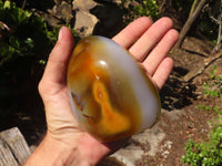 Polished Stunning Pair Of Agate Standing Free Forms x 2 From Madagascar