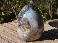 Polished Stunning Pair Of Agate Standing Free Forms x 2 From Madagascar