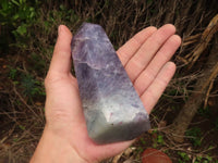 Polished Purple Lepidolite Mica Points  x 3 From Madagascar - TopRock