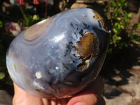 Polished Stunning Pair Of Agate Standing Free Forms x 2 From Madagascar