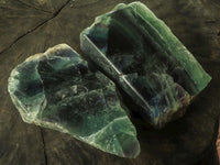 Polished Watermelon Fluorite Standing Slabs  x 3 From Uis, Namibia - TopRock