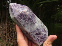 Polished Purple Lepidolite Mica Points  x 3 From Madagascar - TopRock