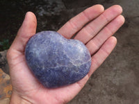 Polished Purple Lepidolite Hearts  x 6 From Madagascar - Toprock Gemstones and Minerals 