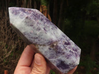 Polished Purple Lepidolite Mica Points  x 3 From Madagascar - TopRock