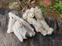 Natural Drusy Quartz Coated Calcite Pseudomorph Specimens  x 35 From Alberts Mountain, Lesotho - TopRock