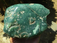 Polished Emerald Mtorolite / Chrome Chrysoprase Plates  x 2 From Zimbabwe - TopRock