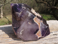 Polished Large Double Terminated Smokey Window Amethyst Crystal  x 1 From Ankazobe, Madagascar - TopRock