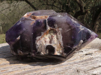 Polished Large Double Terminated Smokey Window Amethyst Crystal  x 1 From Ankazobe, Madagascar - TopRock